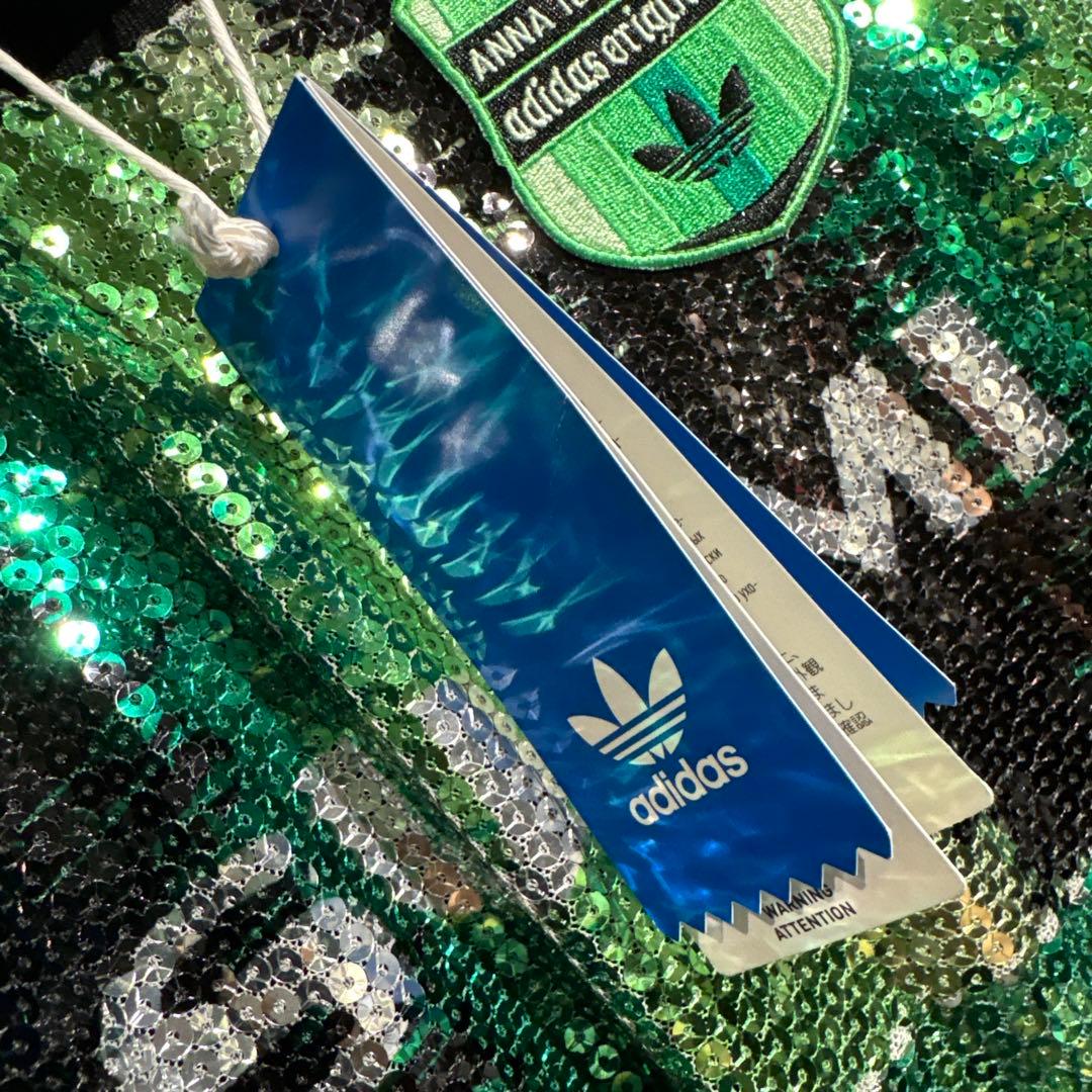 入手困難 新品 adidas×ANNA ISONIEMIスパンコールフレアドレス