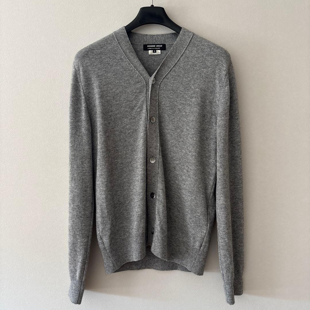 Mサイズ：コムデギャルソンオムドゥ AD2024 カーディガン ライトグレー