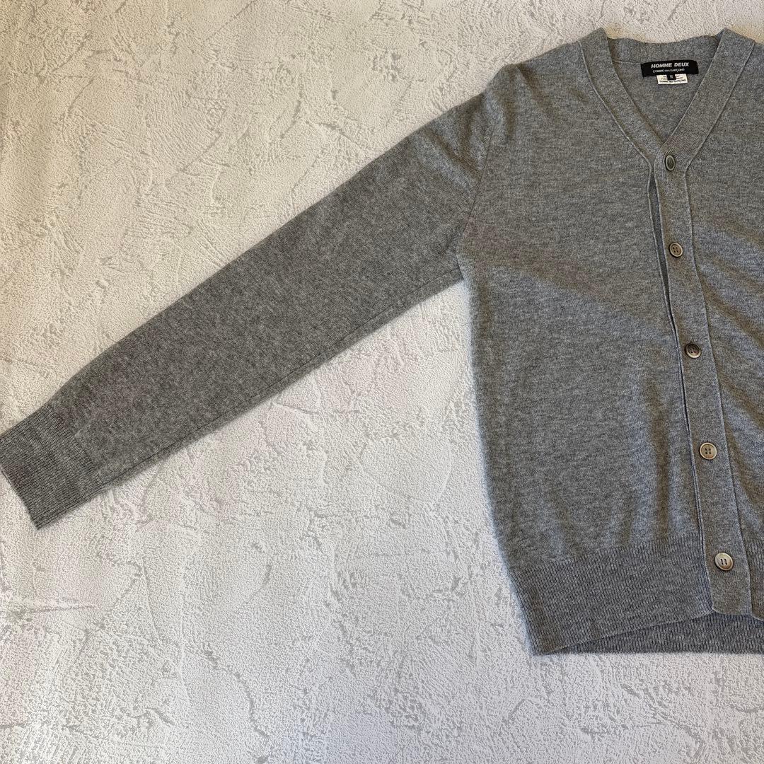 Mサイズ：コムデギャルソンオムドゥ AD2024 カーディガン ライトグレー