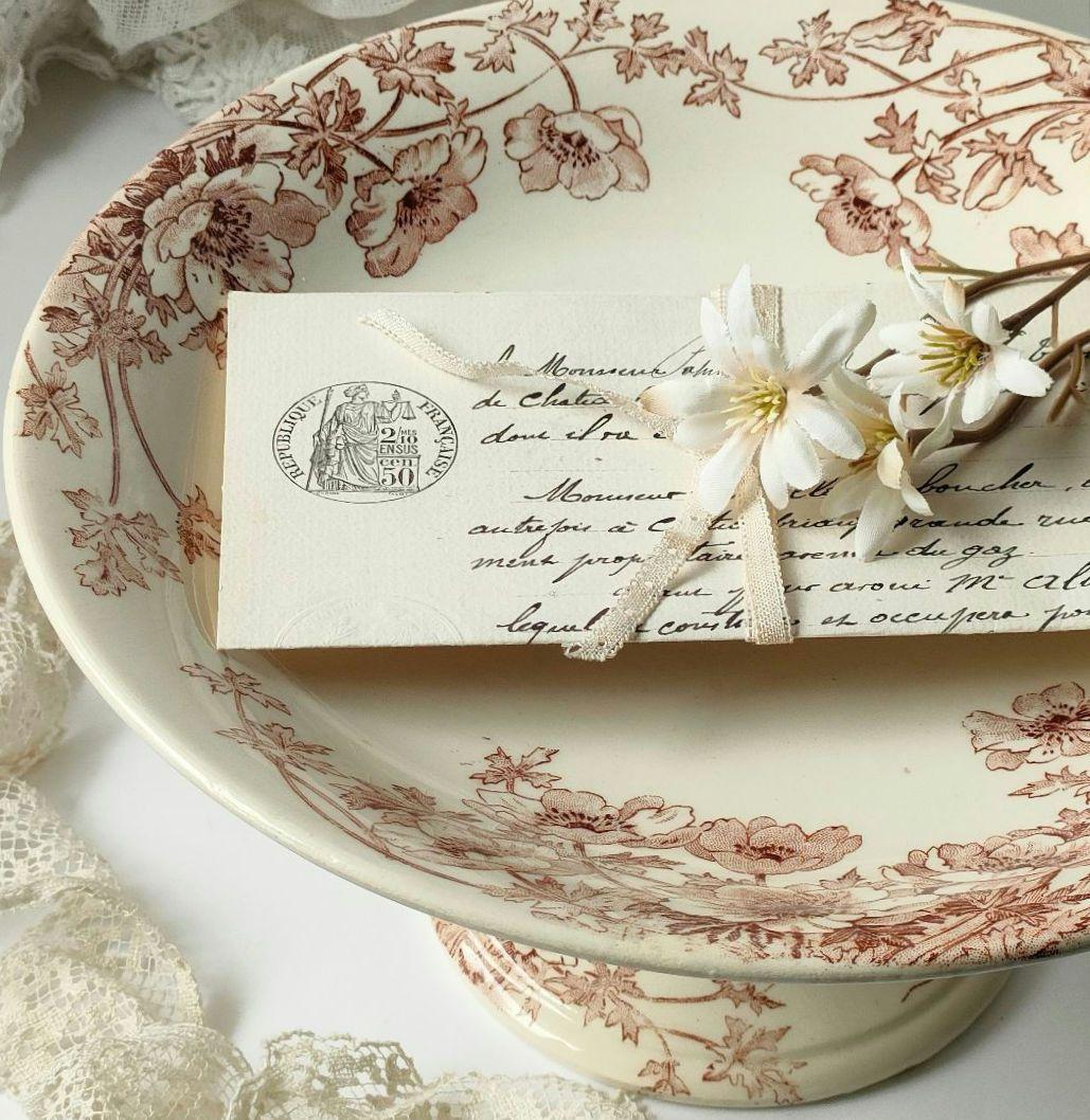 希少　美品　ジアン　アネモネ　コンポティエ　フランスアンティーク