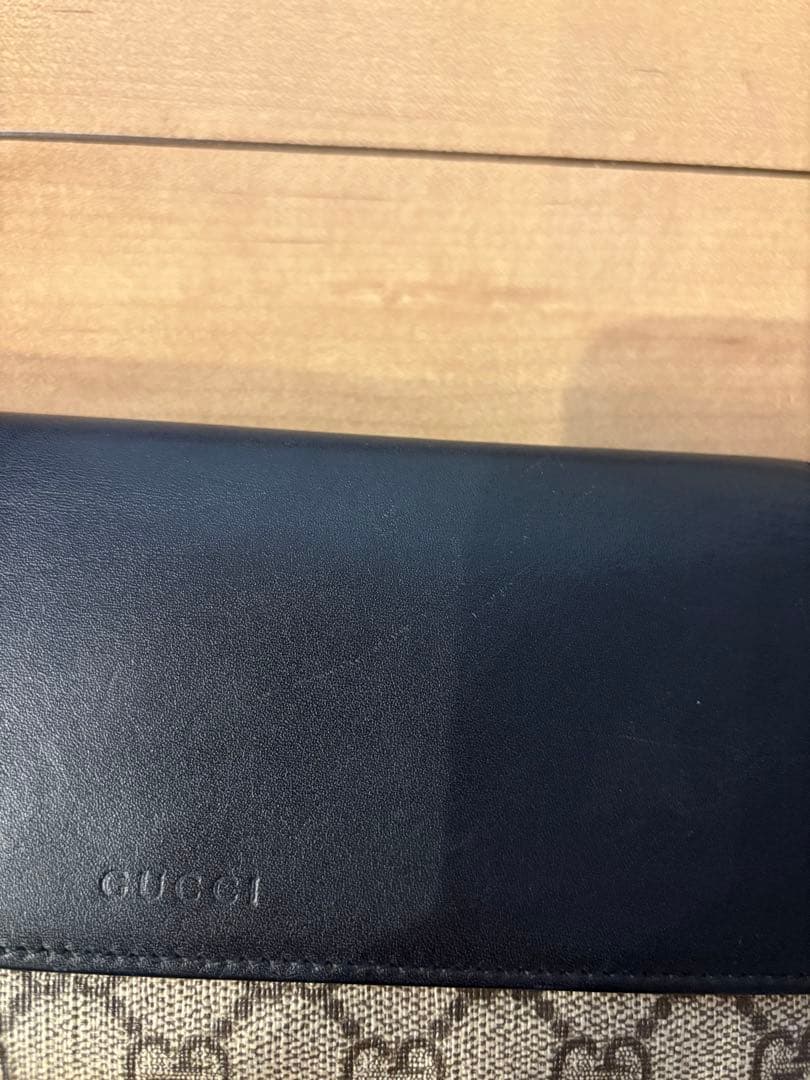極美品GUCCI 長財布 PVC 二つ折り財布 GGスプリーム
