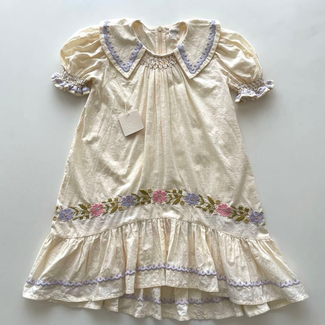 【タグあり】apolina kidsワンピース 5-7Y