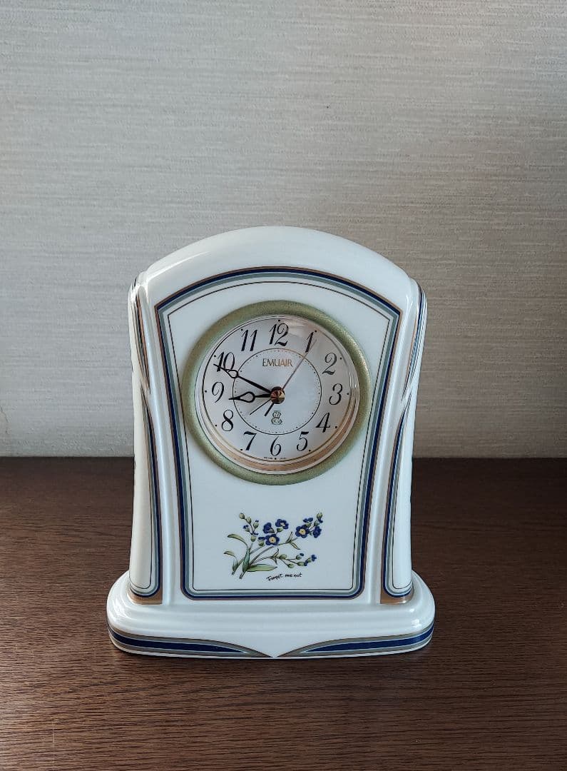 置時計　リズム時計製　有田焼