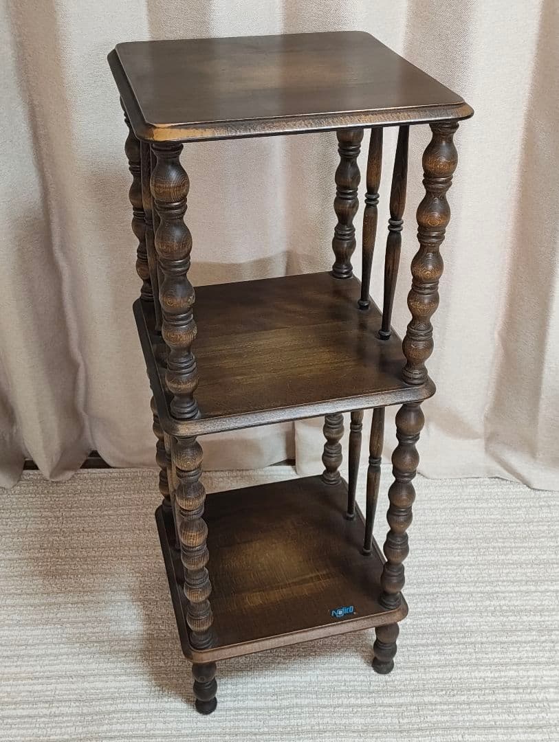 najico ナジコ ダークブラウン 3段木製ラック