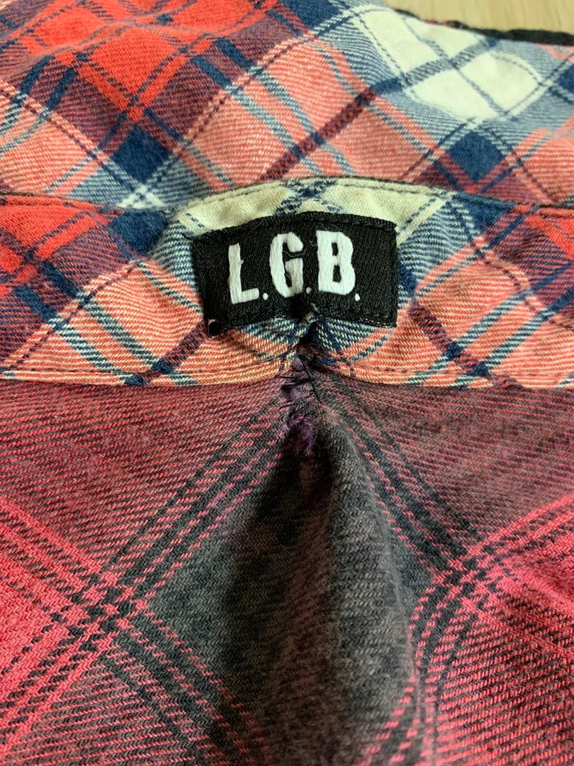 L.G.B. チェックシャツ スナップボタン check shirt 00s