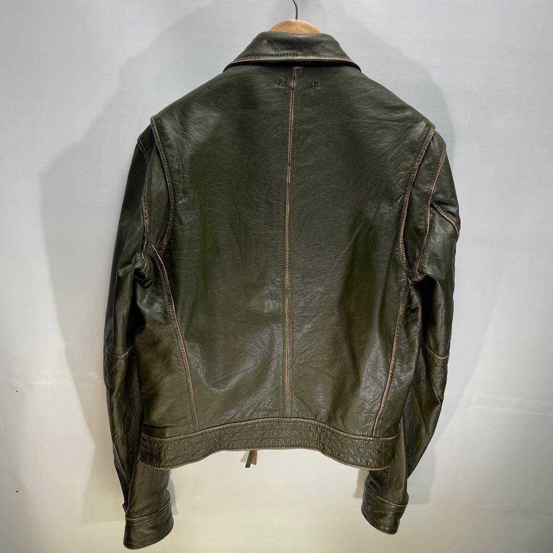 AVIREX バッファローレザー　ライダースジャケット　サイズM