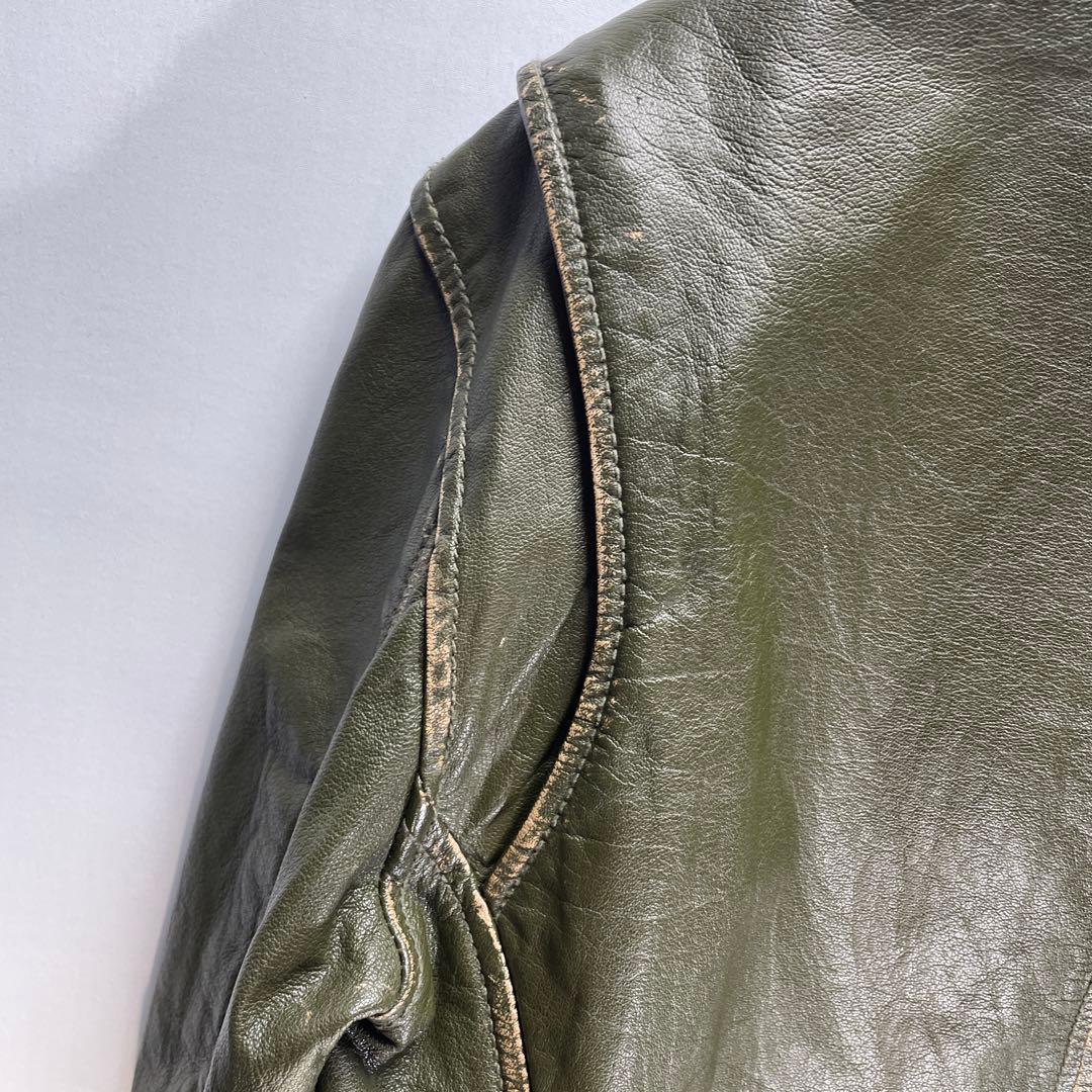 AVIREX バッファローレザー　ライダースジャケット　サイズM