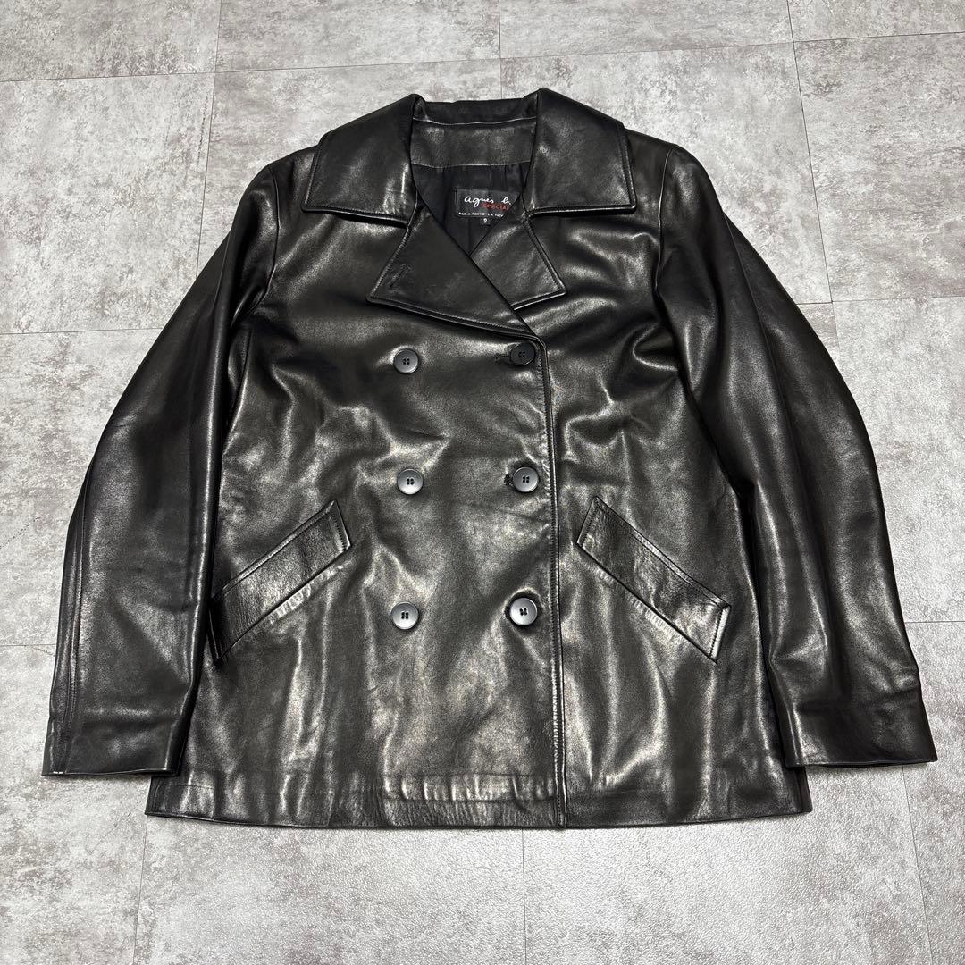 90s vintage agnès b. leather blouson