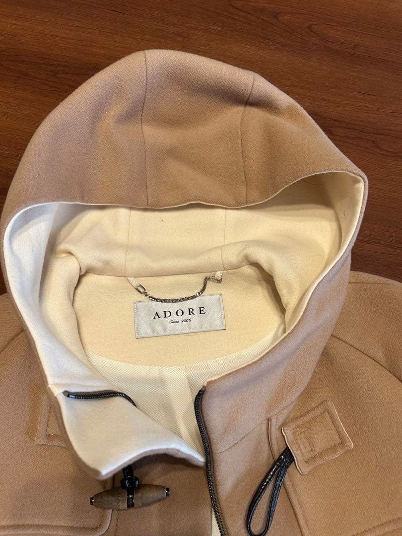 ADORE アドーア ダッフルコート サイズ38 キャメル ブラウン