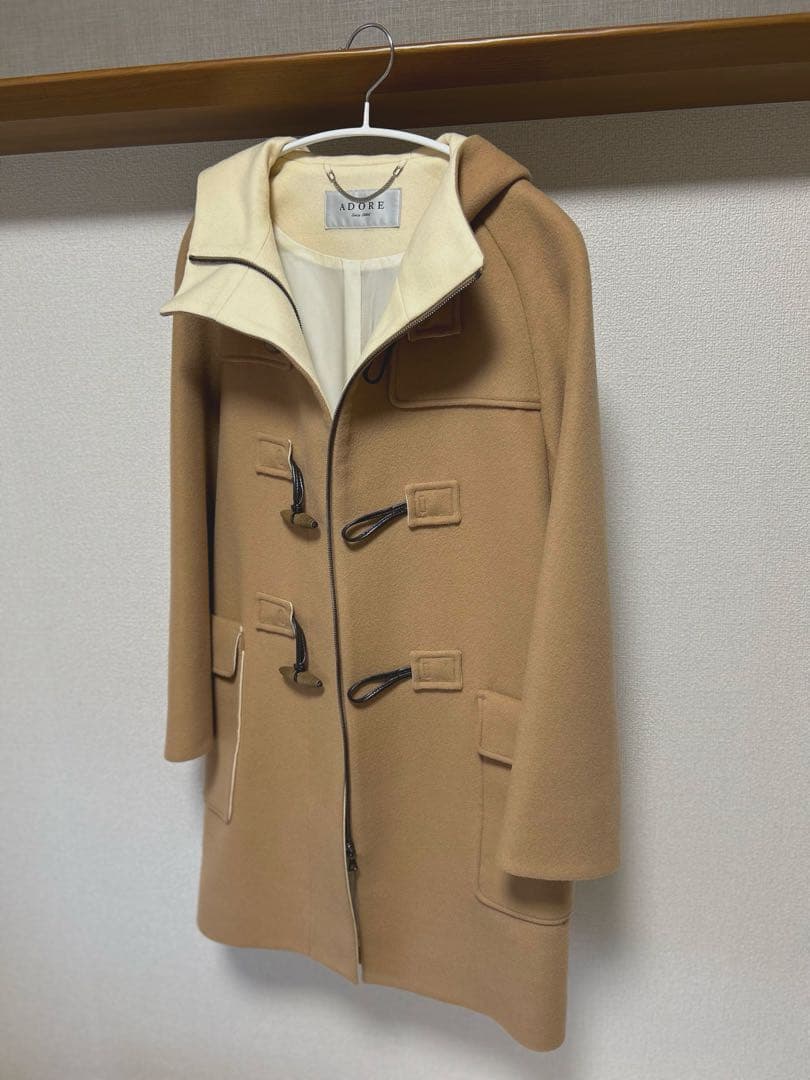 ADORE アドーア ダッフルコート サイズ38 キャメル ブラウン
