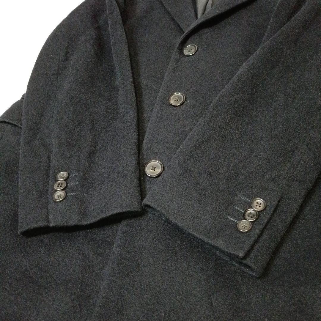 極美品■HICKEY FREEMAN ウール チェスターコート ブラック