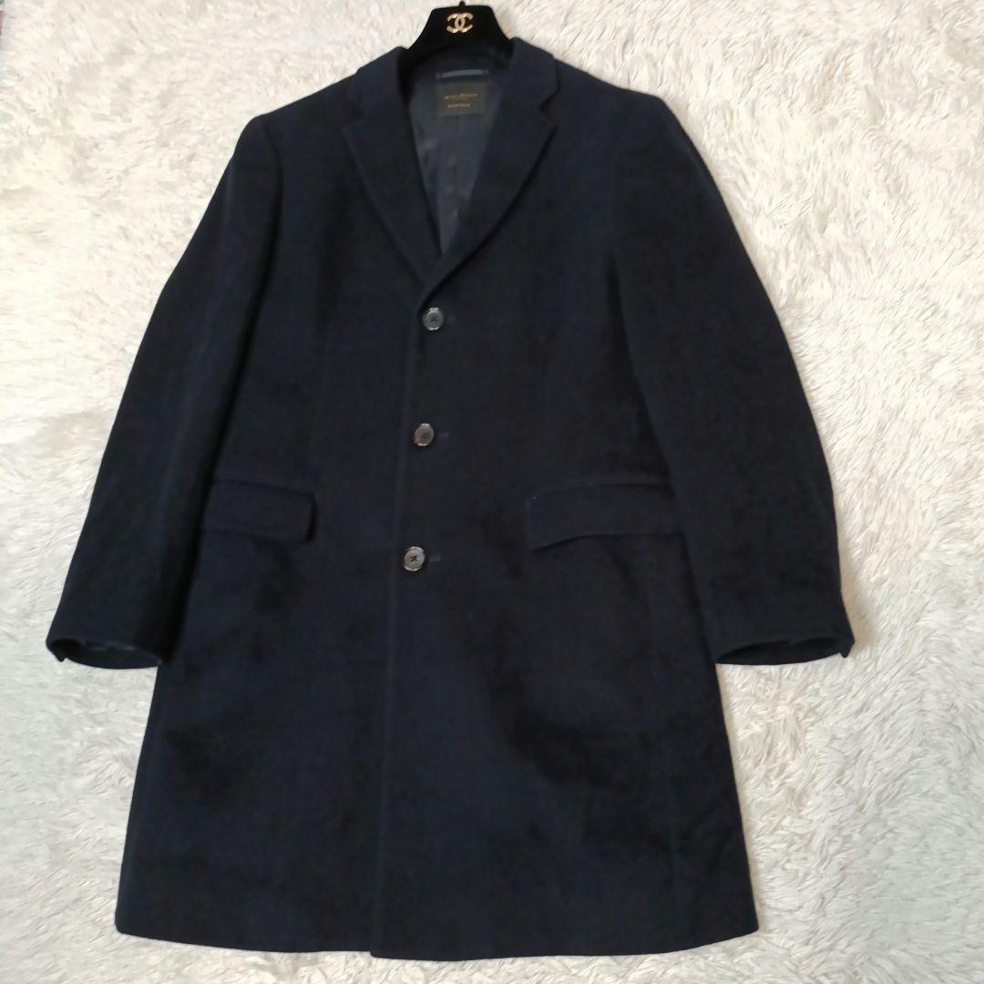 極美品■HICKEY FREEMAN ウール チェスターコート ブラック