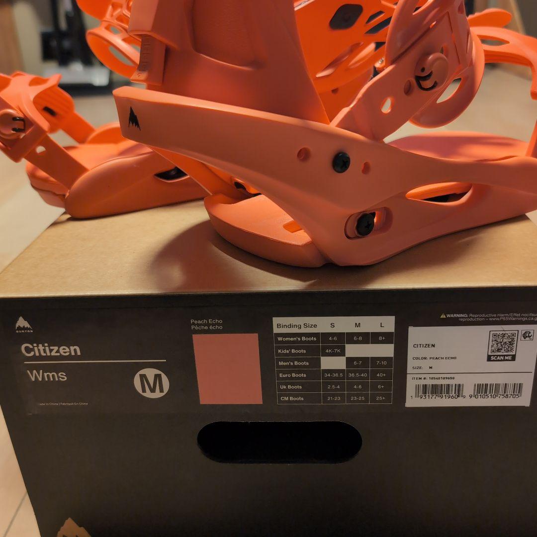 Burton Citizen スノーボードビンディング Mサイズ ピーチピンク