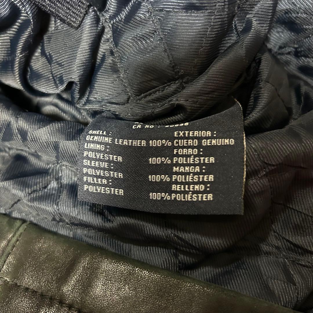 90s DOCKERS レザージャケット ブラック S ラムレザー ドリズラー