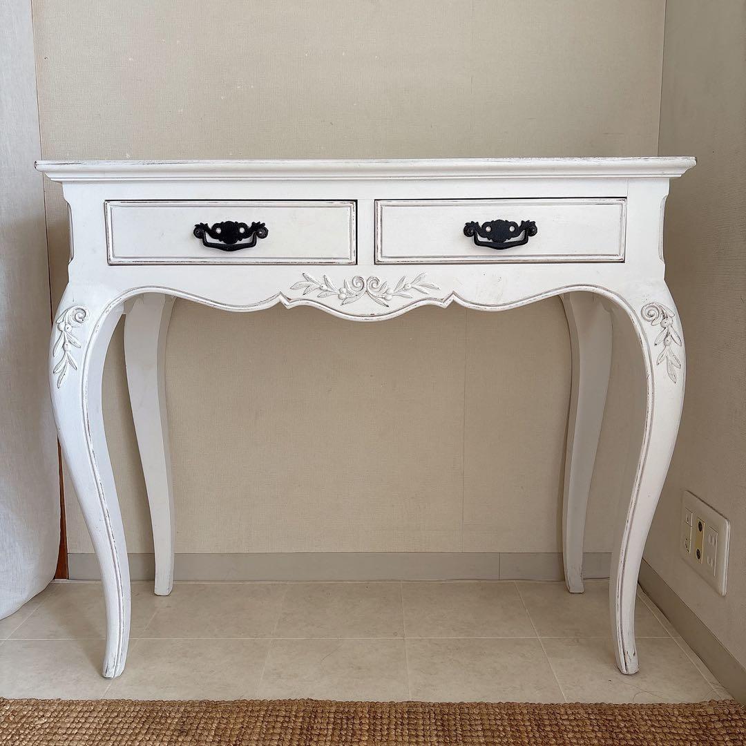 北欧　フランス製　コンソール　アンティーク　ドレッサー　デスク　シャビーシック