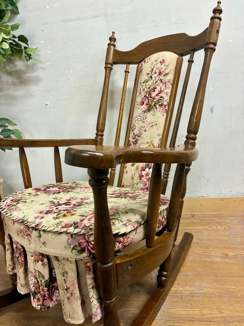 管435☆東洋ファニチャー☆昭和レトロ☆アンティーク☆ロッキングチェアー