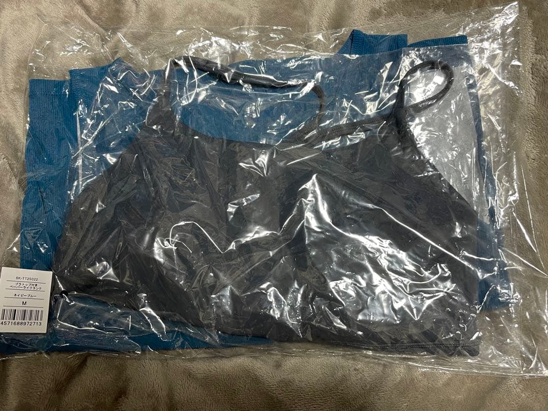 【SUKALA】ブラトップ付きペーパーライクタンクトップ サイズM