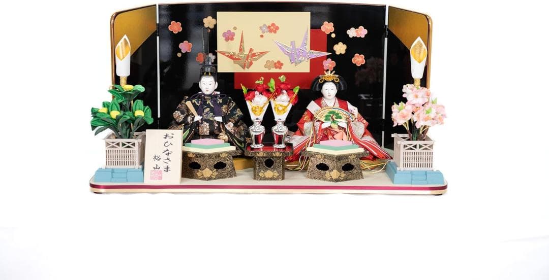 雛人形 親王飾り 平飾り B 鶴 ひな人形 ひな祭り 雛祭り 雛飾り ひな飾り