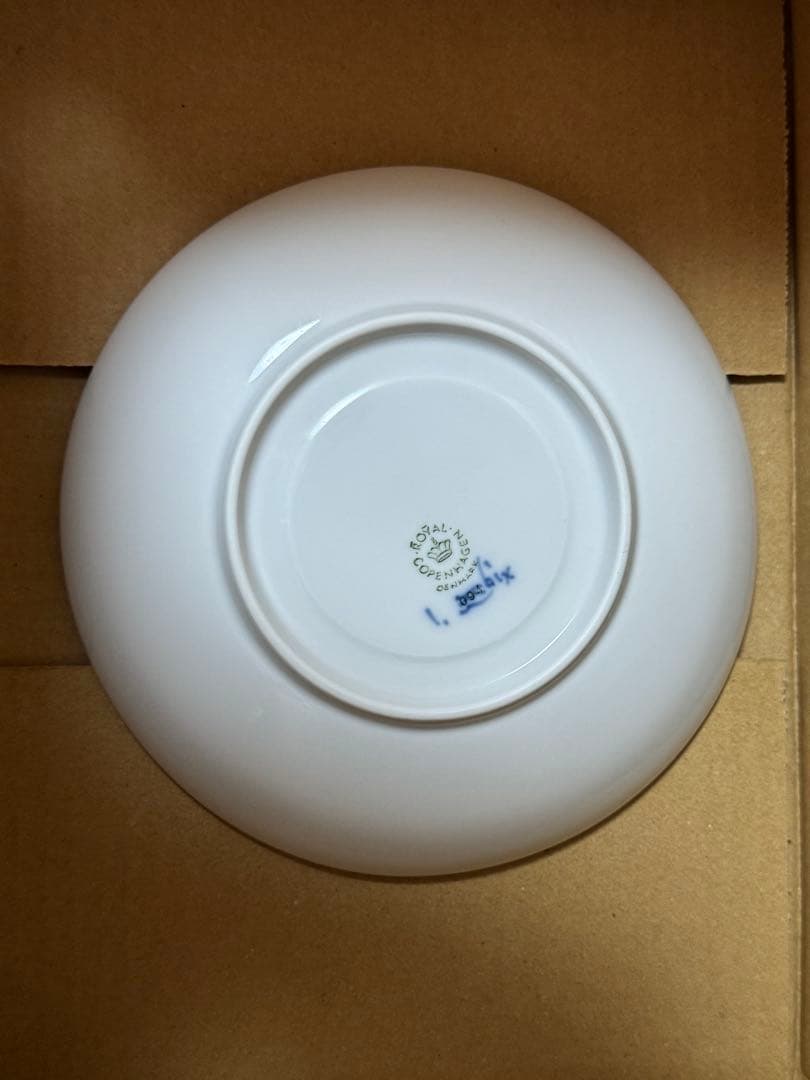 スロイヤルコペンハーゲンブルーフルーテッドプレイン プレート3枚