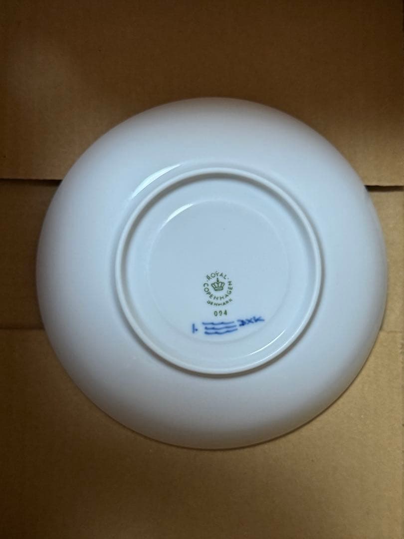 スロイヤルコペンハーゲンブルーフルーテッドプレイン プレート3枚