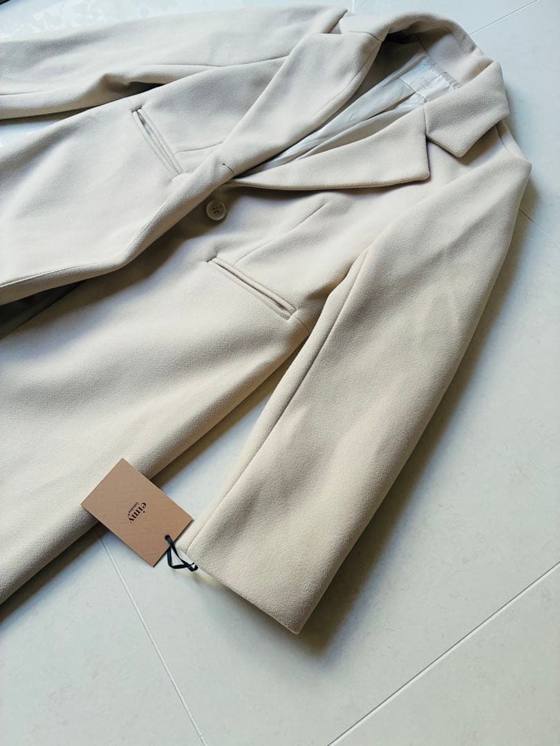 新品タグ付きEIMY ISTOIRE エイミーイストワール　ロングスリムコート