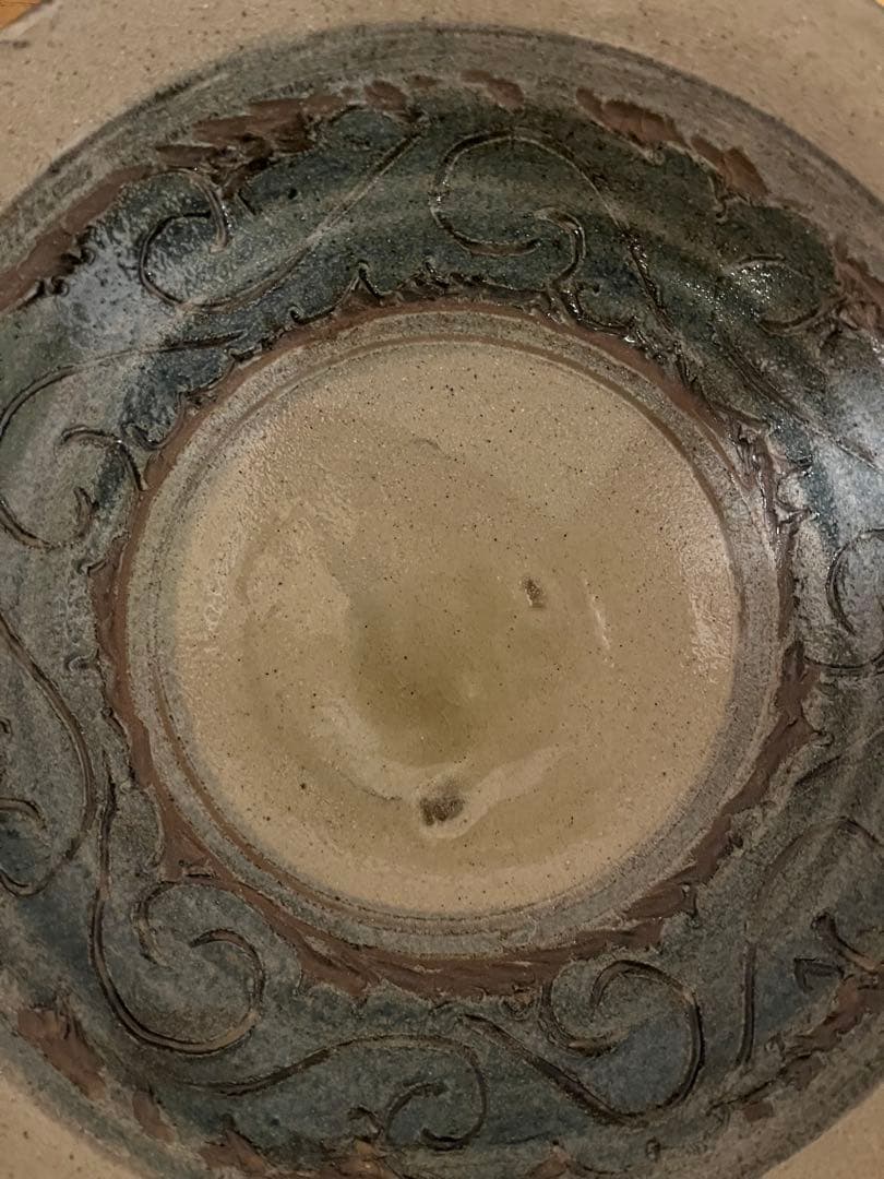 やちむん　北窯　大皿、ワンブー、小皿　6点