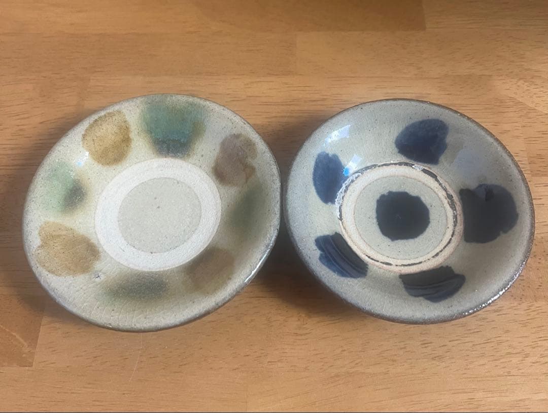 やちむん　北窯　大皿、ワンブー、小皿　6点