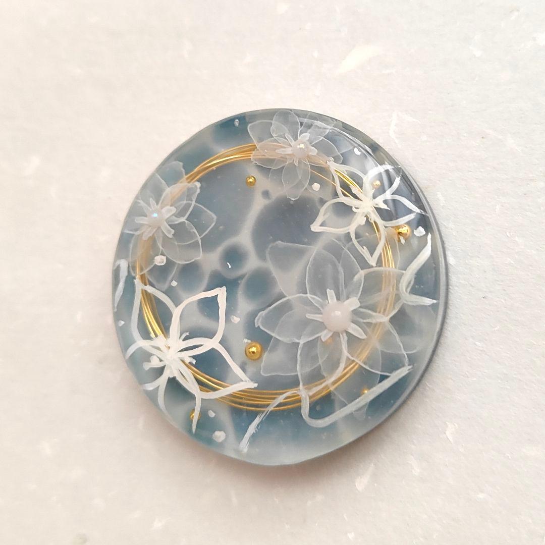 【856】ハンドメイド　レジン　ヘアゴム　ポニーフック