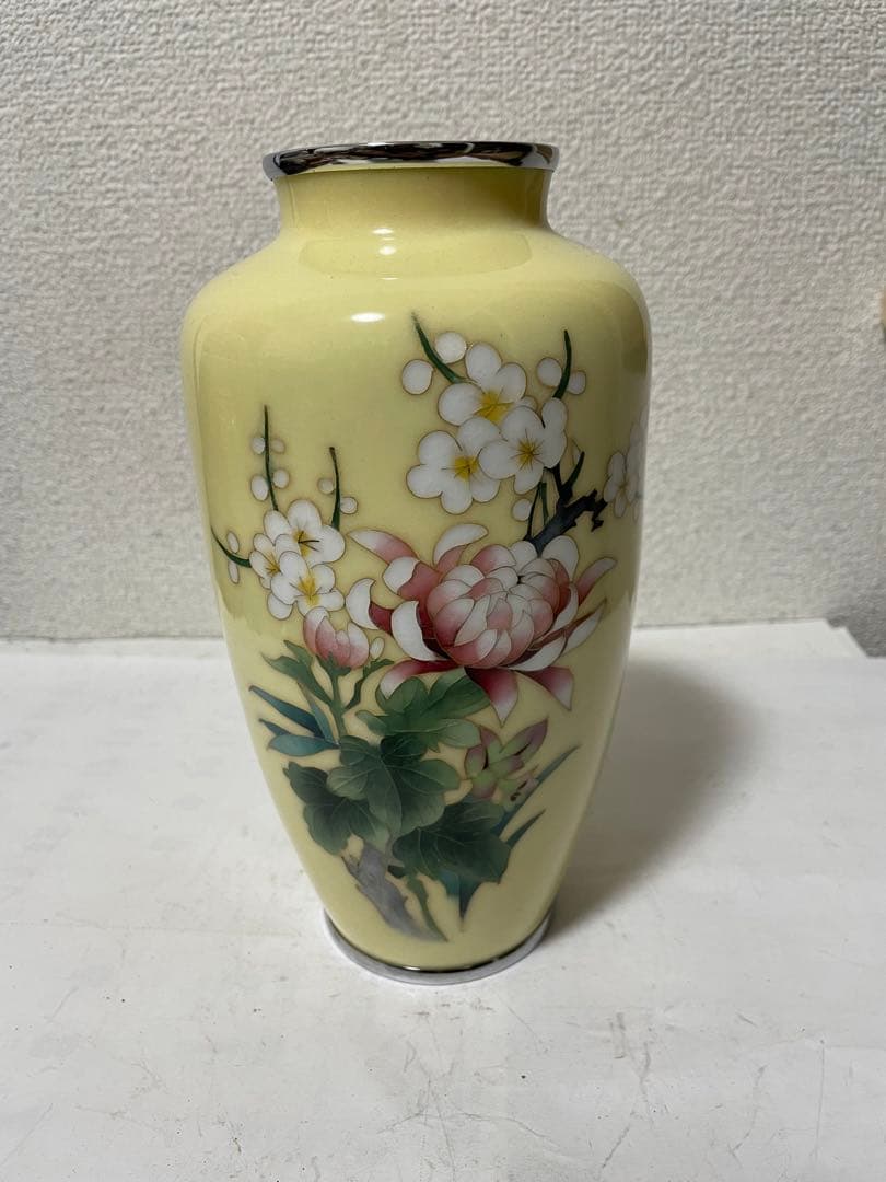 七宝焼花瓶　花入　花瓶