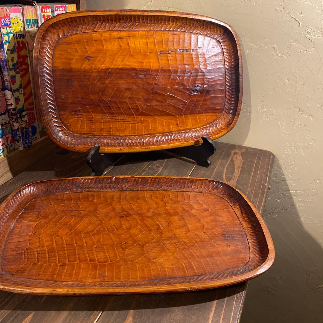 讃岐彫　お盆　２つセット