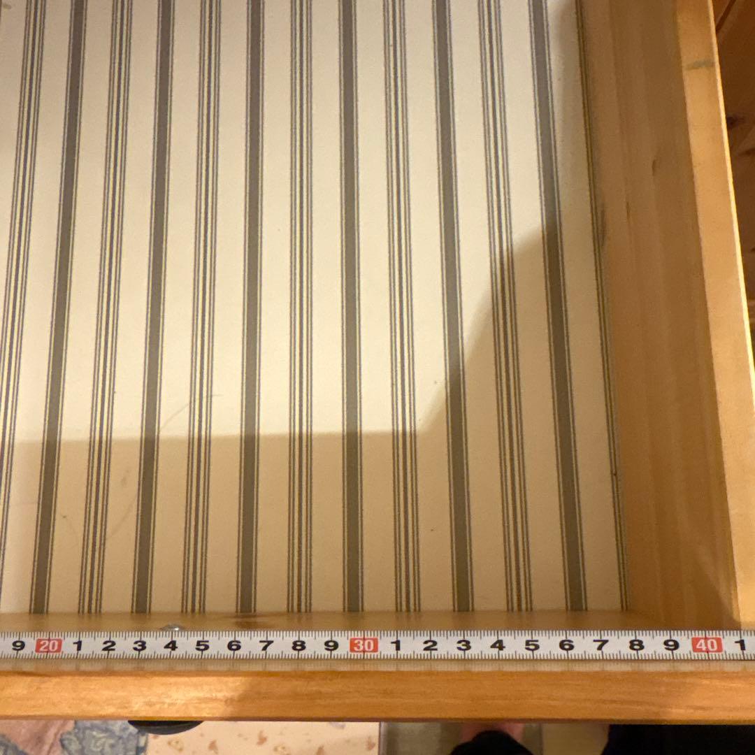 ナチュラルウッド 食器棚 引き出し付き