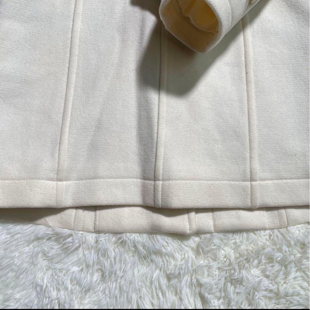 ブルーレーベルクレストブリッジ プライムメルトン ダッフルコート M 極美品 白