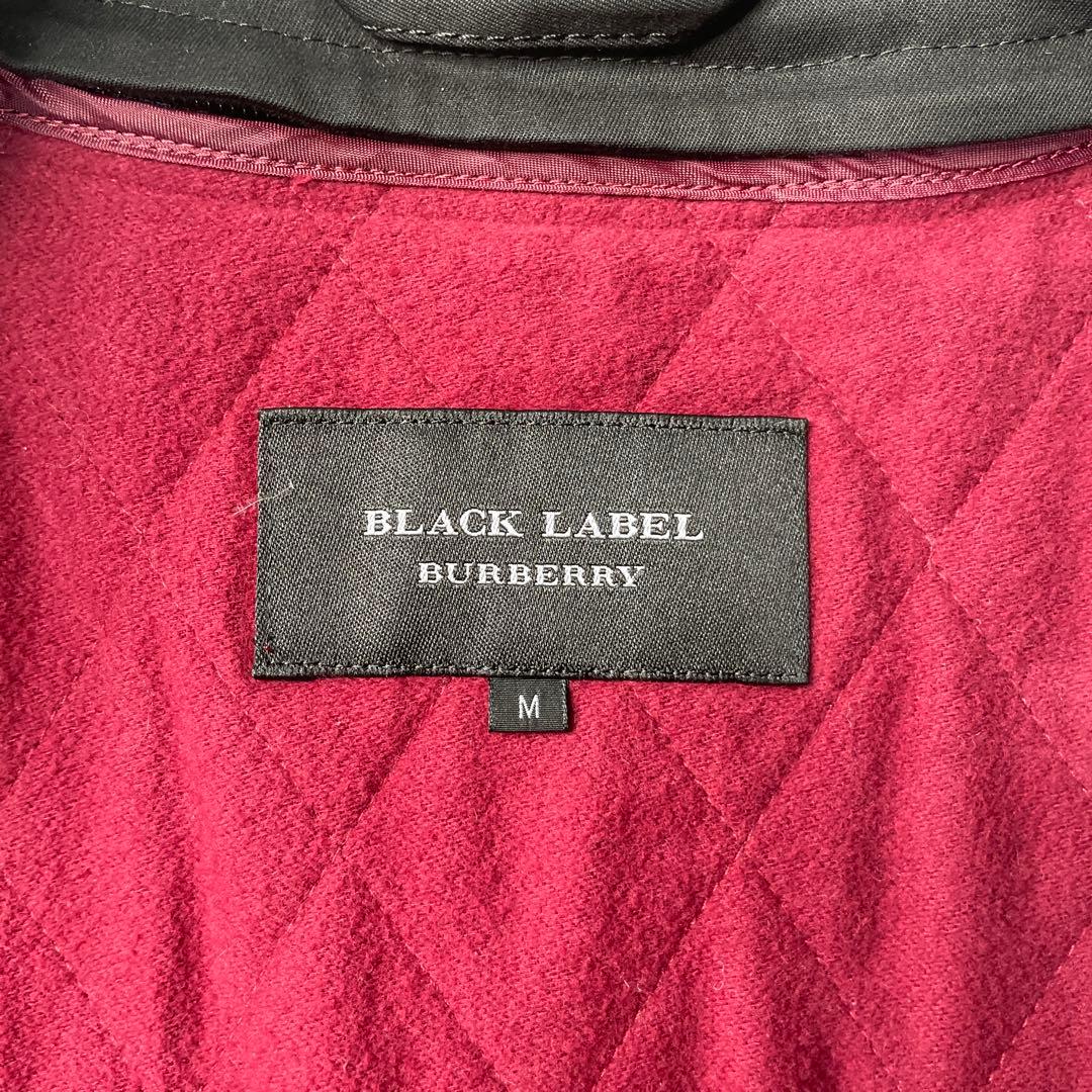 美品 バーバリーブラックレーベル トレンチコート 黒 ライナー付き
