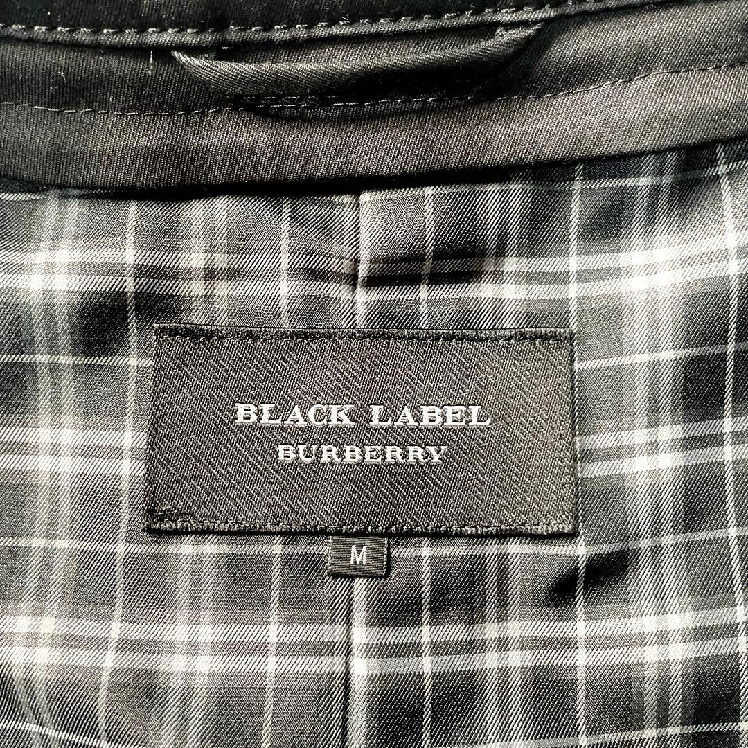 美品 バーバリーブラックレーベル トレンチコート 黒 ライナー付き