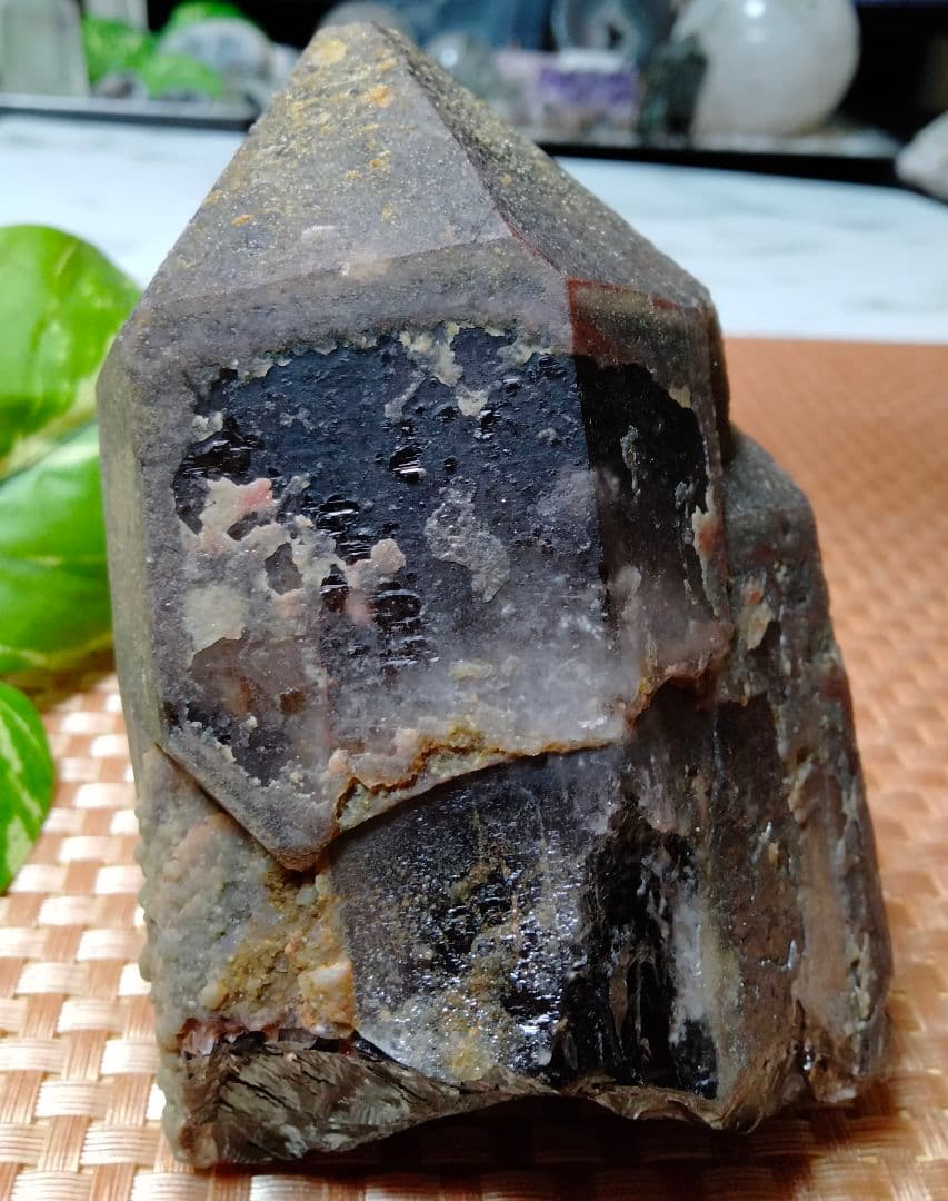 【純天然】★大サイズ★★魔除け・厄除け★ 863ｇモリオン 黒水晶 原石