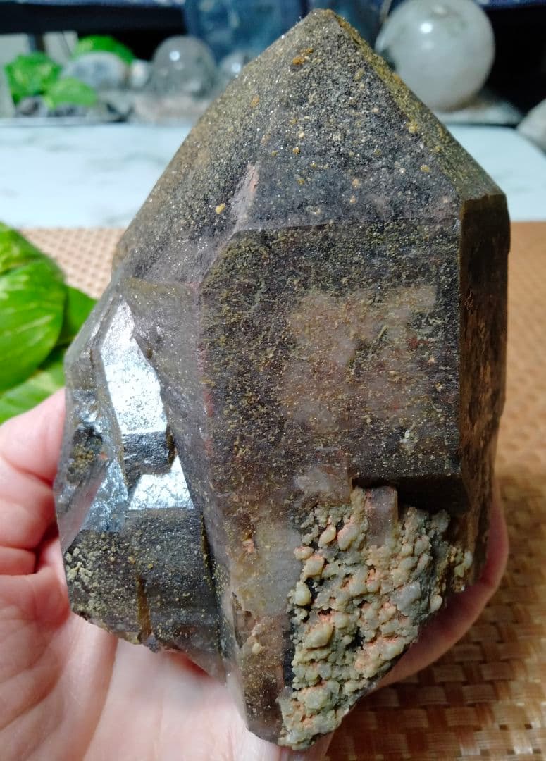 【純天然】★大サイズ★★魔除け・厄除け★ 863ｇモリオン 黒水晶 原石