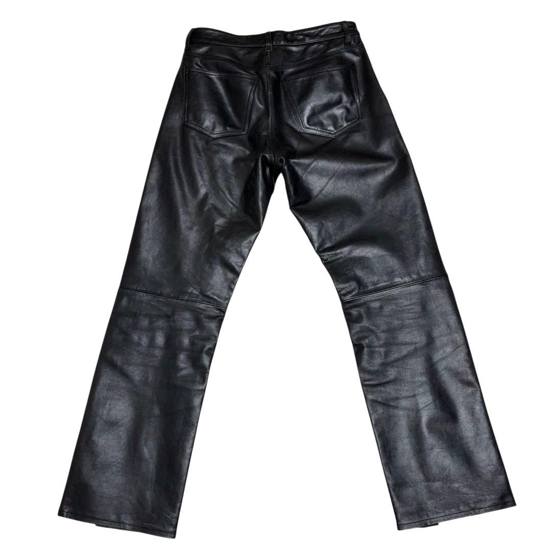 OLD GAP boot fit レザーパンツ ブラック 山田蓮 W31 L30