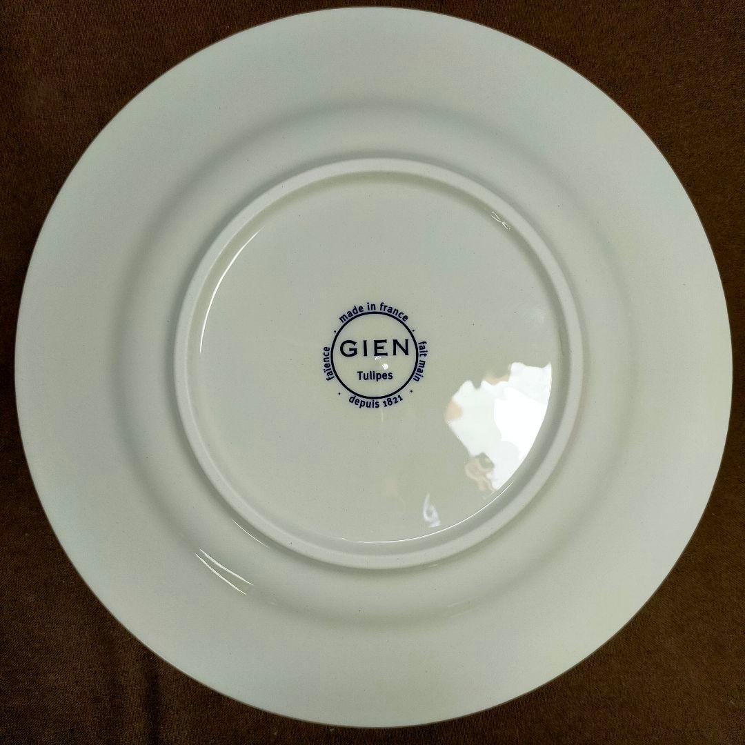 Gien tulipes noires ジアン チューリップ ノワール5枚セット