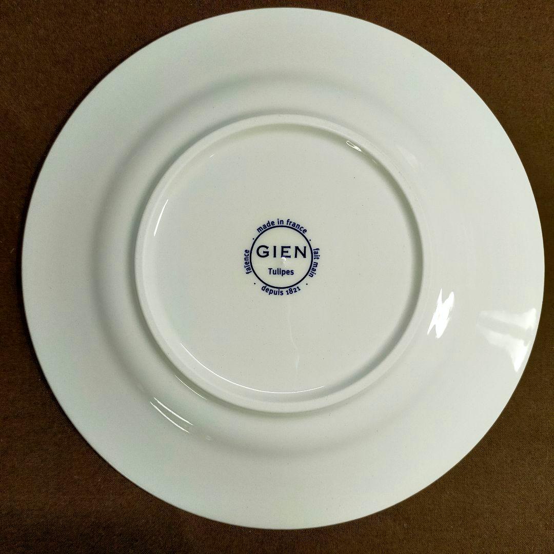 Gien tulipes noires ジアン チューリップ ノワール5枚セット