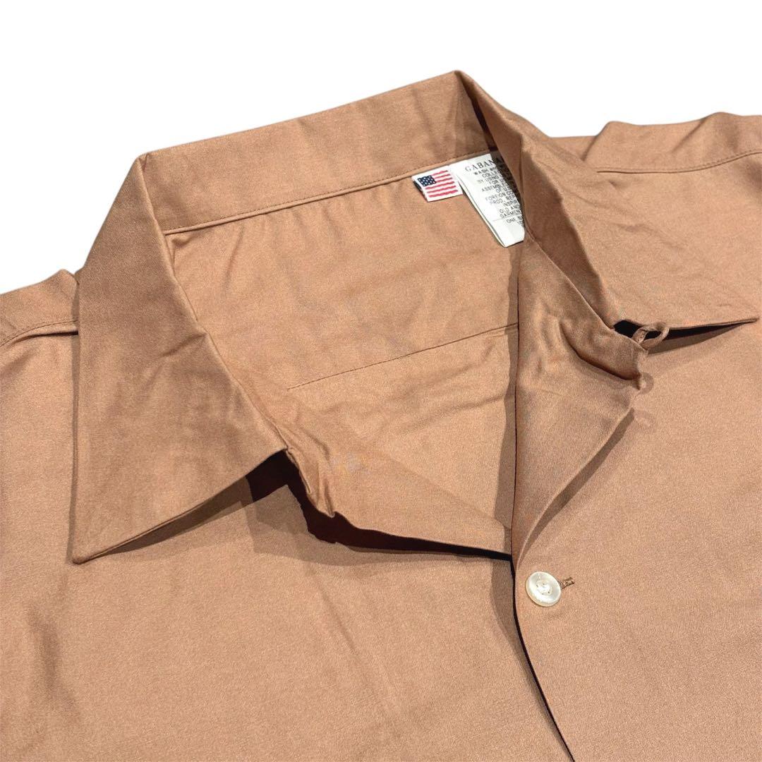 A.R.P. ギャバナロ オープンカラーシャツ レーヨンループカラーシャツ