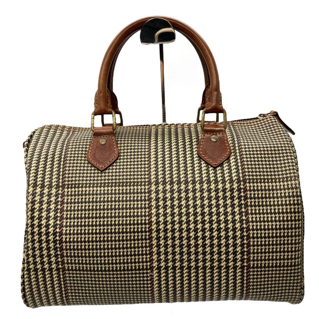 良品 2070 POLO RALPH LAUREN ミニボストンバッグ 千鳥柄