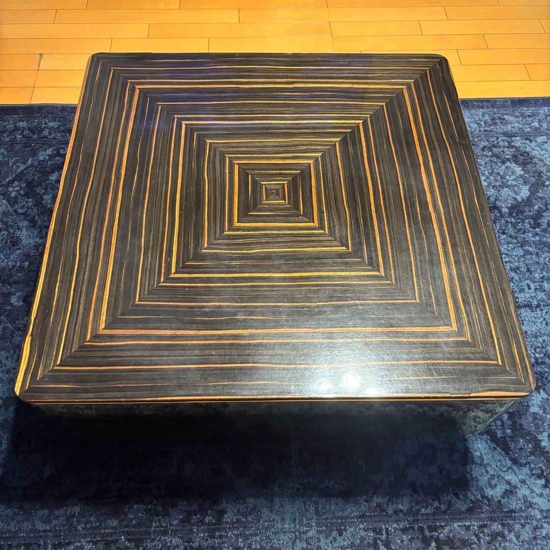 カレ kare コーヒーテーブル ボストン 80cm ゴールド ブラウン