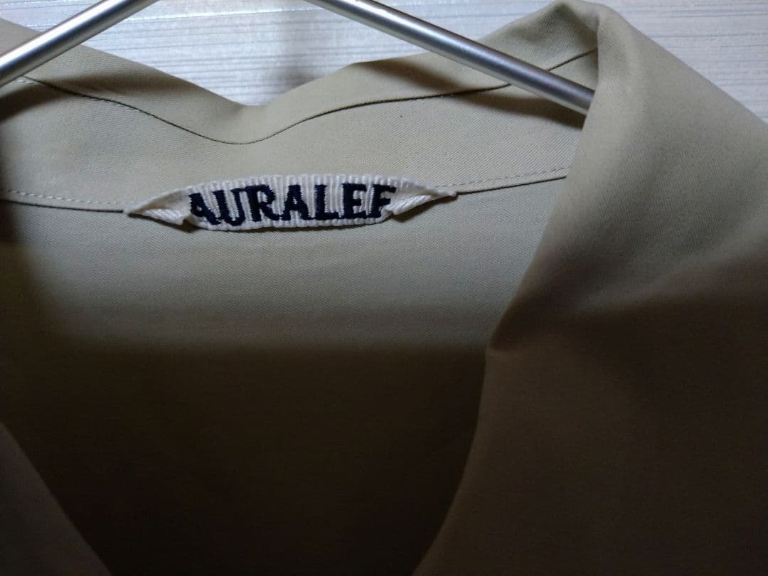 AURALEE フィンクスツイル ビッグシャツ 3 A9SS01TN ベージュ