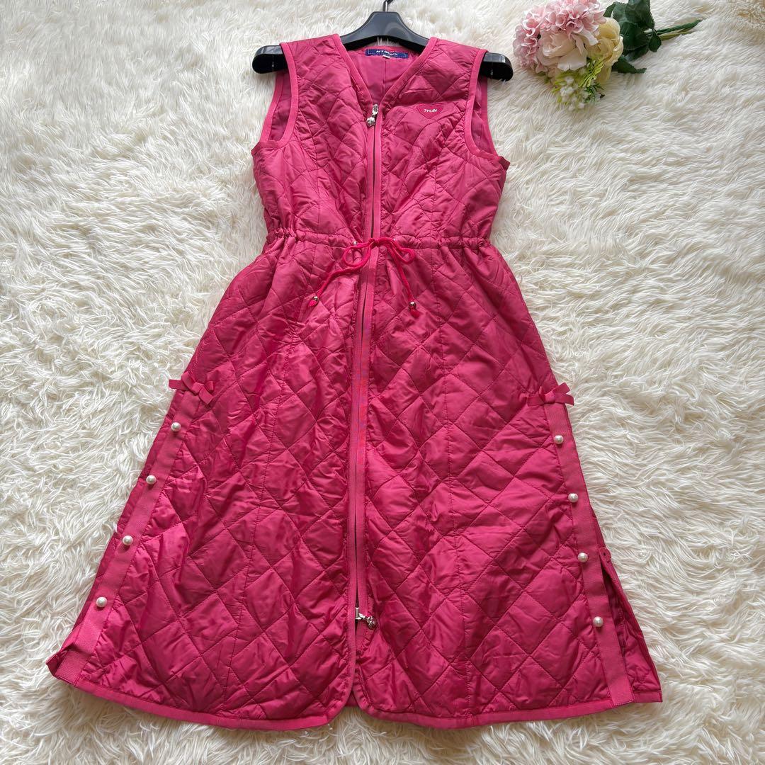 リボン　パール　22年　カメリアダブルジップ エムズグレイシー　ロングジレ 38