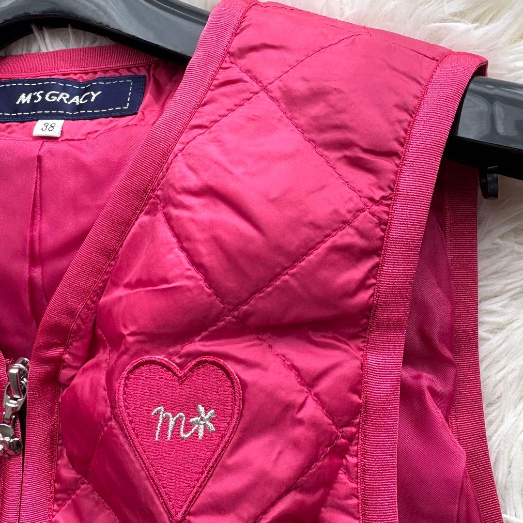 リボン　パール　22年　カメリアダブルジップ エムズグレイシー　ロングジレ 38