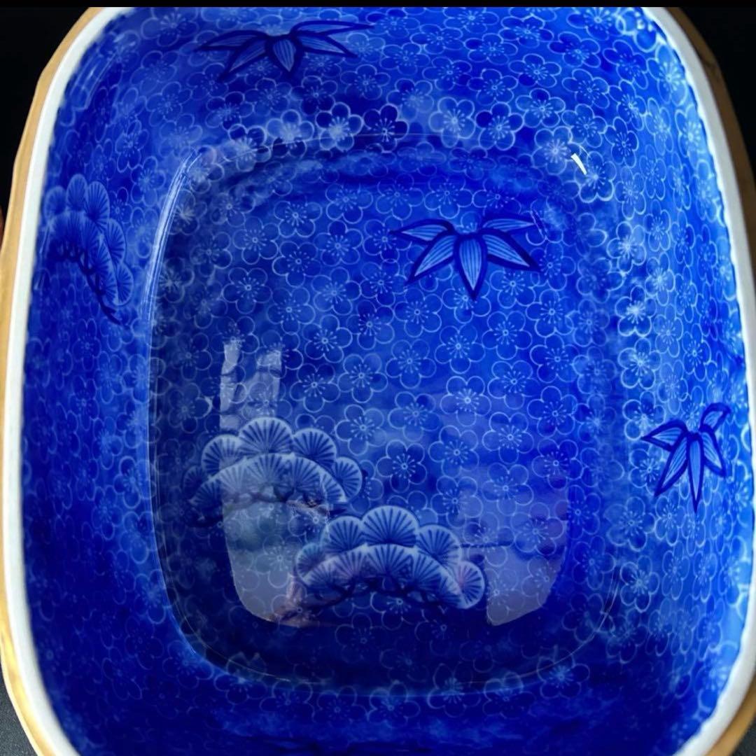 希少！ 深川製磁 百年庵 外赤丸紋 陶箱