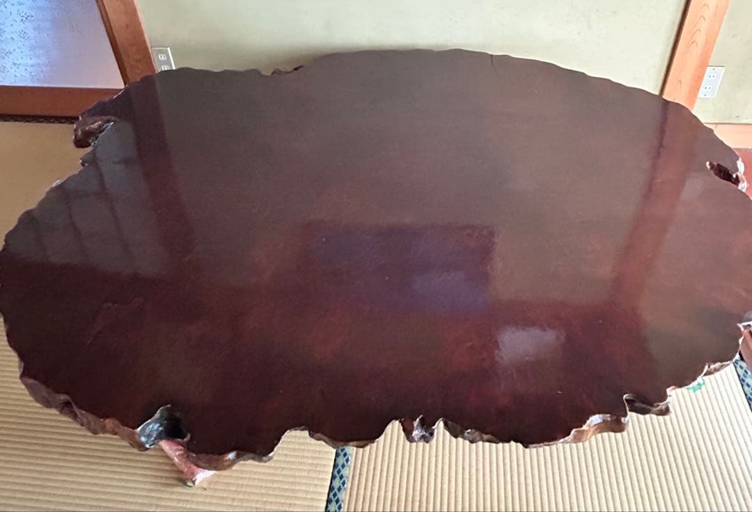 天然木、大型一枚板座卓180