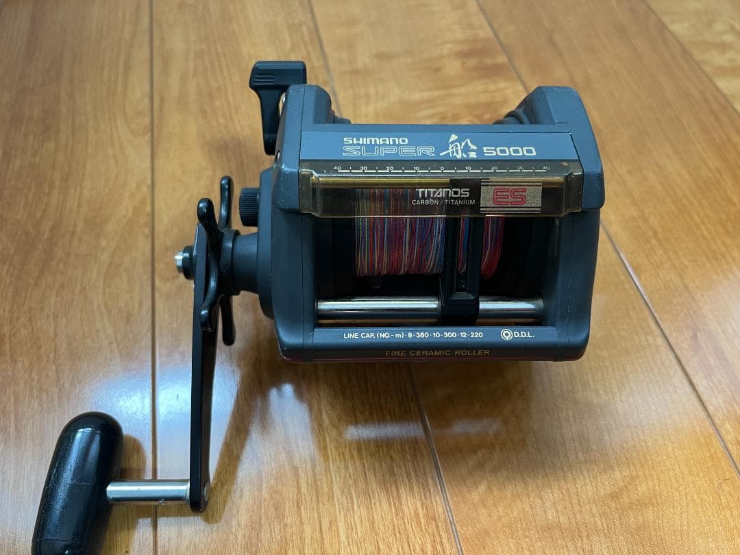 【美品】SHIMANO SUPER 船 5000 当時物 PEライン付き