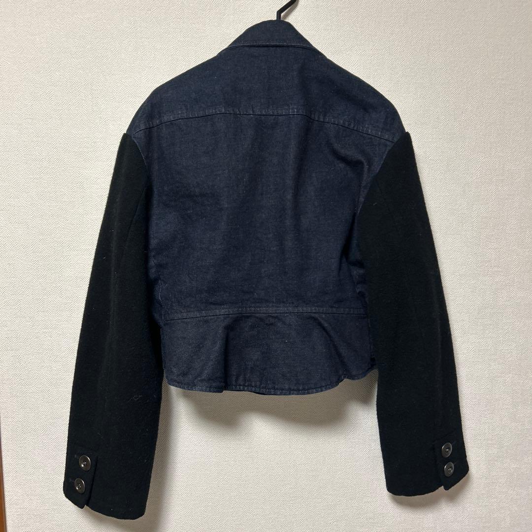 LIMI feuリミフゥ　 デニムライダースジャケット