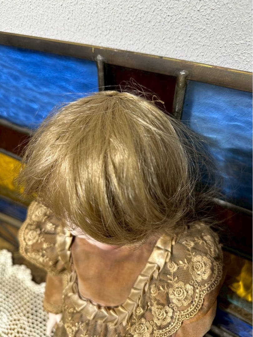 お*た様 ジュモー ビスクドール アンティーク インテリア 人形 陶器人形 ビン